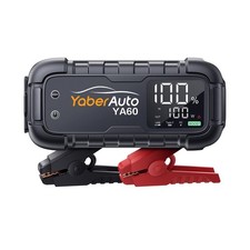 YaberAuto Jump Starter 8000A 65W Fast Charging All Gas/12.0L Diesel Portabl...