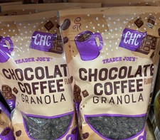2 Pack Trader Joe's Chocolate Coffee Flavored Granola 12 oz Each Pack