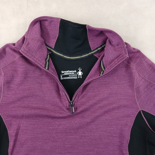 Smartwool Merino Sport 250 Small Womens Sweetheart 1/4 Zip 16x25 Stretch Defects - Picture 4 of 12