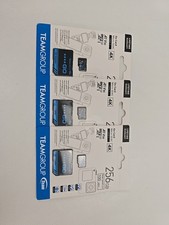 3 Pack TEAMGROUP GO Card 256GB Micro SDXC UHS-I U3 V30 4K for 256GB