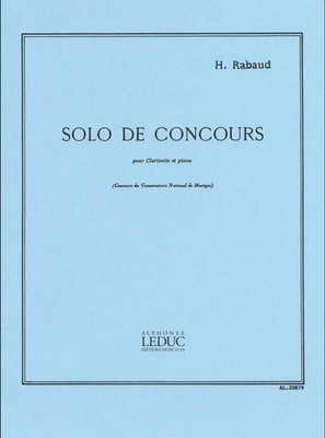 Solo De Concours Op10 Clarinette Et Piano Sheet Music Book NEW 048181384