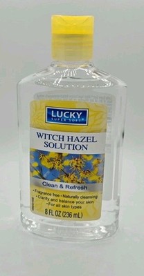  Lucky Witch Hazel Solution Clean & Fresh 8oz NEW 