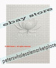 500 piece jigsaw puzzle Zen lotus raised look metallic medit meditation