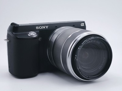 Sony Alpha NEX-F3 mit 18 55mm Objektiv Schwarz Digitalkamera 