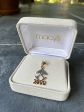 Vintage Michael Anthony 14K Gold Y2K 2000 Martini Drink Party Champagne Pendant