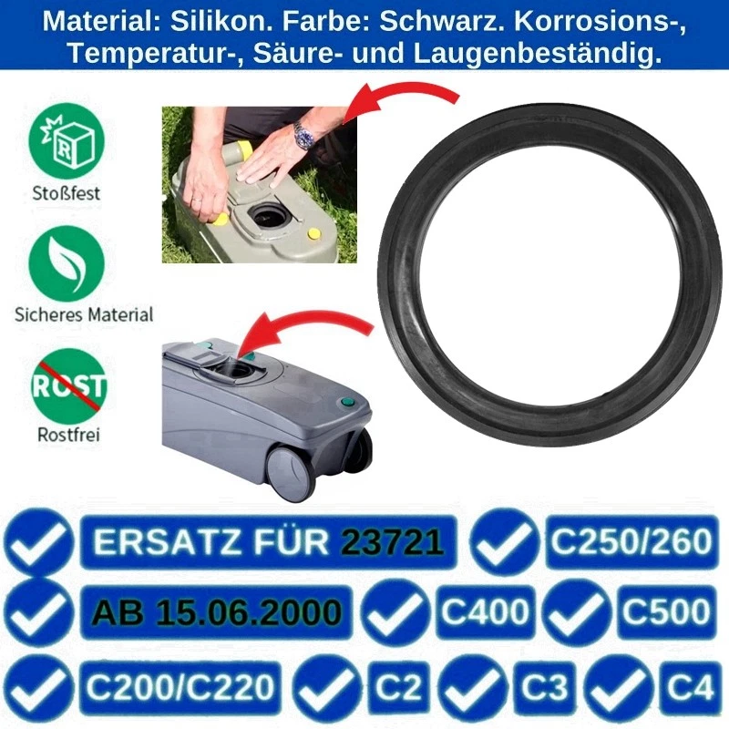 Schieberdichtung für Thetford C2, C3, C4, C200, C250, C260, C400, C500 ab 6/2000 - Bild 2 von 4