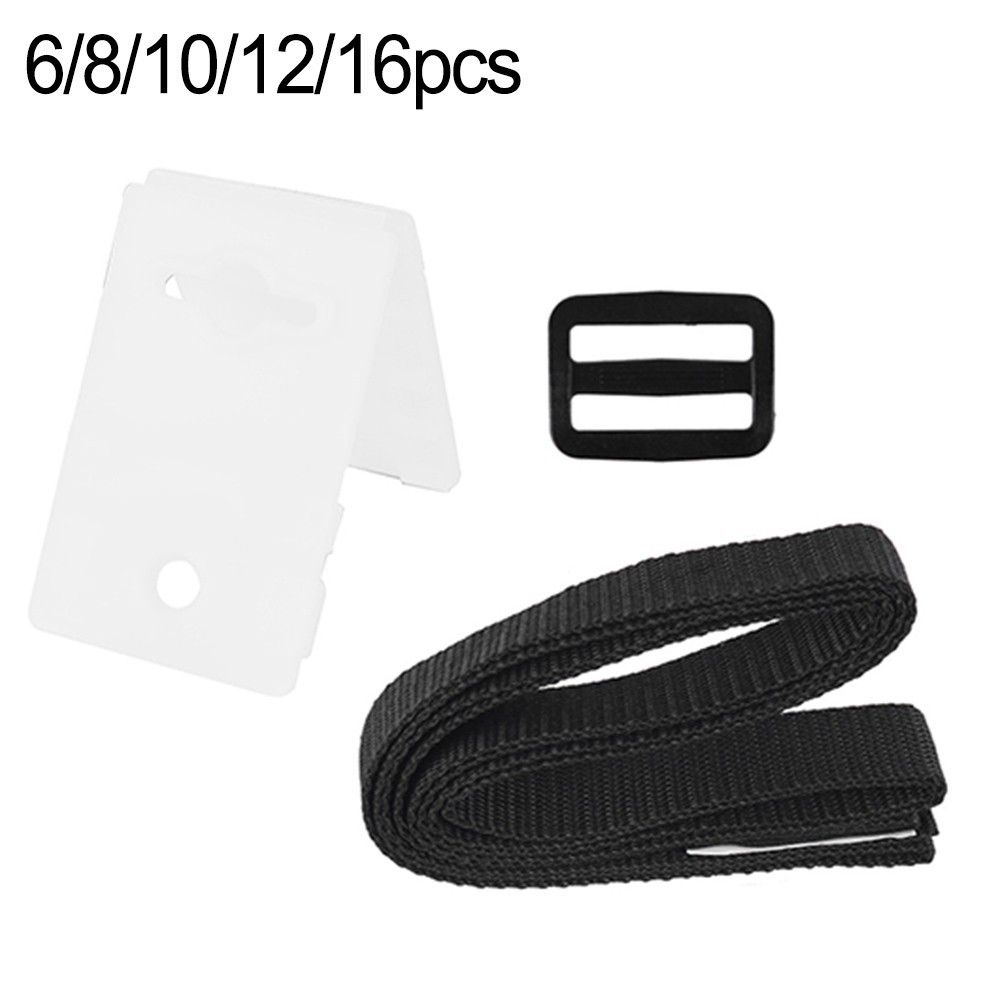 Correas de fijación de instalación sin esfuerzo para energía solar para uso de rodillos de cubierta de piscina