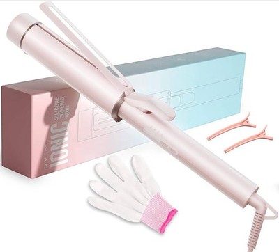 NOVUS 1.5 Inch Extra Large Curling Wand for Long Hair Ceramic Tourmaline Barrel