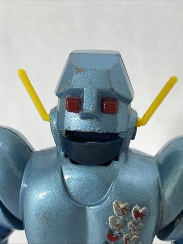 Vintage Popy Druckguss Metall 5" GANTSU SENSEI CHOGOKIN Ganbare Robocon 1970 ROBOTER GC - Bild 11 von 14
