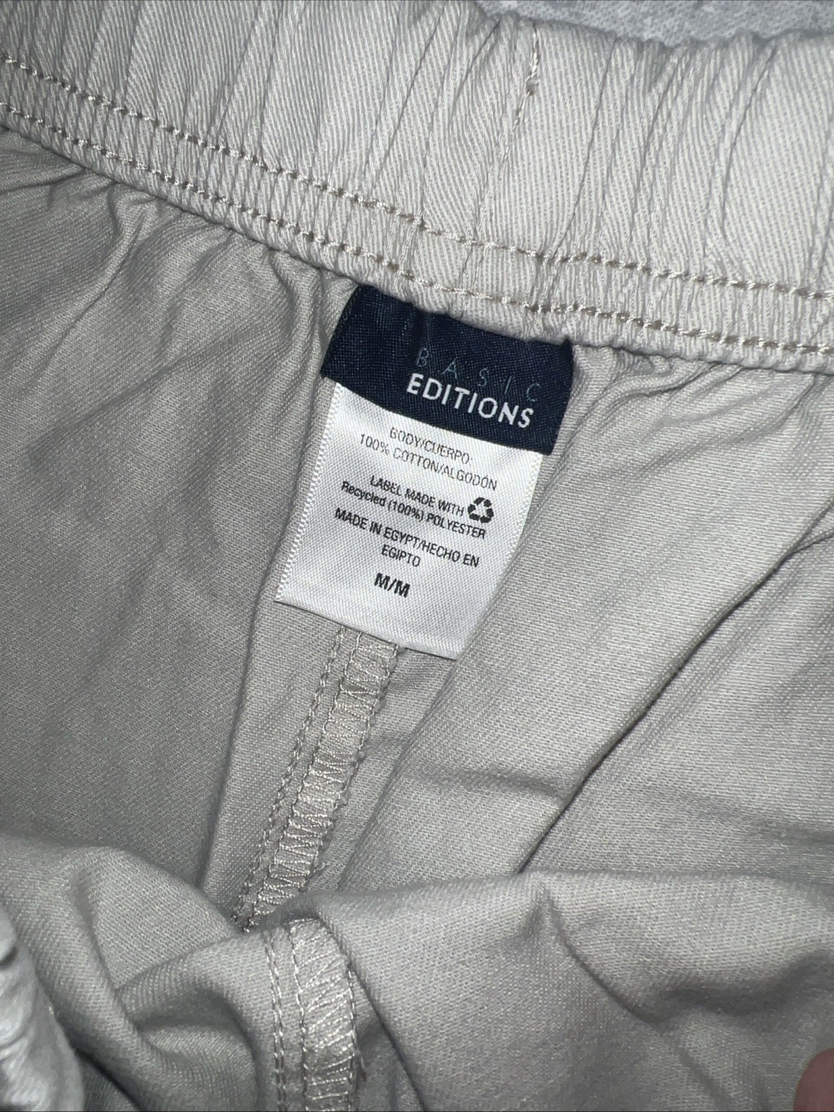 Basic Editions Size Medium Beige Capris - image 2