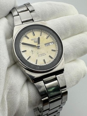 Vintage Seiko 5 Automatic Authentic Japan Made Men's Wrist Watch 21 Jewels
