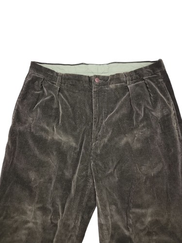Nautica, Vintage Nautica Pants Mens 38x30 (Fits 36x30) Brown Corduroy Pleated Chino 90s