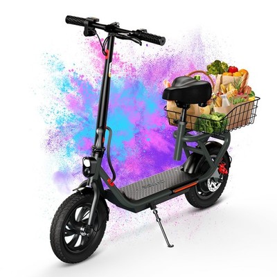2026 Electric Scooter with Seat for Adults 32KM/H Folding Commuter E-Scooter NEW
