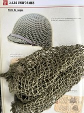 FILET CAMOUFLAGE CASQUE AMERICAIN US M1 JONC NORMANDIE ANGLAISE WWII WW2 1944