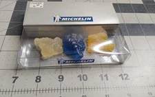 Michelin Man Bibendum 3 Pack of Erasers BOXED UNUSED