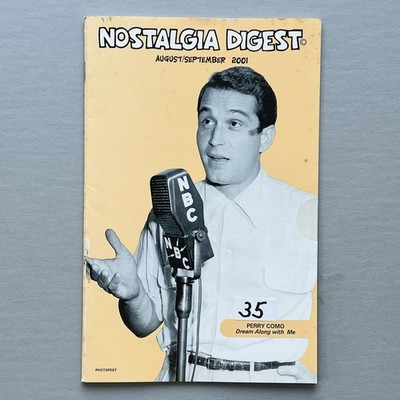 HITCHCOCK Perry Como CHARLIE CHAN ACTORS Bozos Circus NOSTALGIA DIGEST 2001 AUG