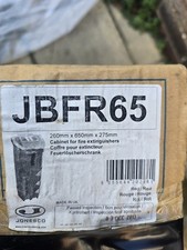 Jonesco JBFR65 Fire Extinguisher Cabinet 650mm Red Heavy Duty Wall Mounted