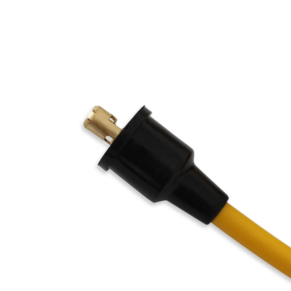 Juego de cables de bujías ACCEL 4042 personalizado súper stock 8 mm amarillo para GM/Checker Foto 3 de 3