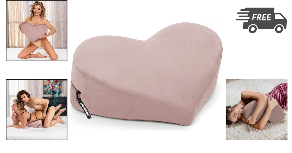 Sensual Positioning Pillow Heart Wedge Sex Support Wedge Foam Cushion - Image 2 of 4