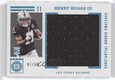 2020 Encased Substantial Rookie Swatches Sapphire 7/50 Henry Ruggs III 0c3