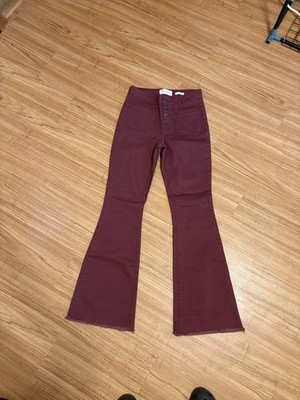 Celebrity Pink Juniors Size 3/26 Wine Color Flare Jeans