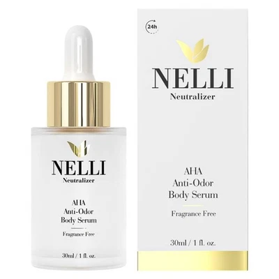 NELLI BEAUTY Nelli Neutralizer (AHA/BHA/PHA) Anti-Odor Serum 24hr Maximum Strength Deodorant