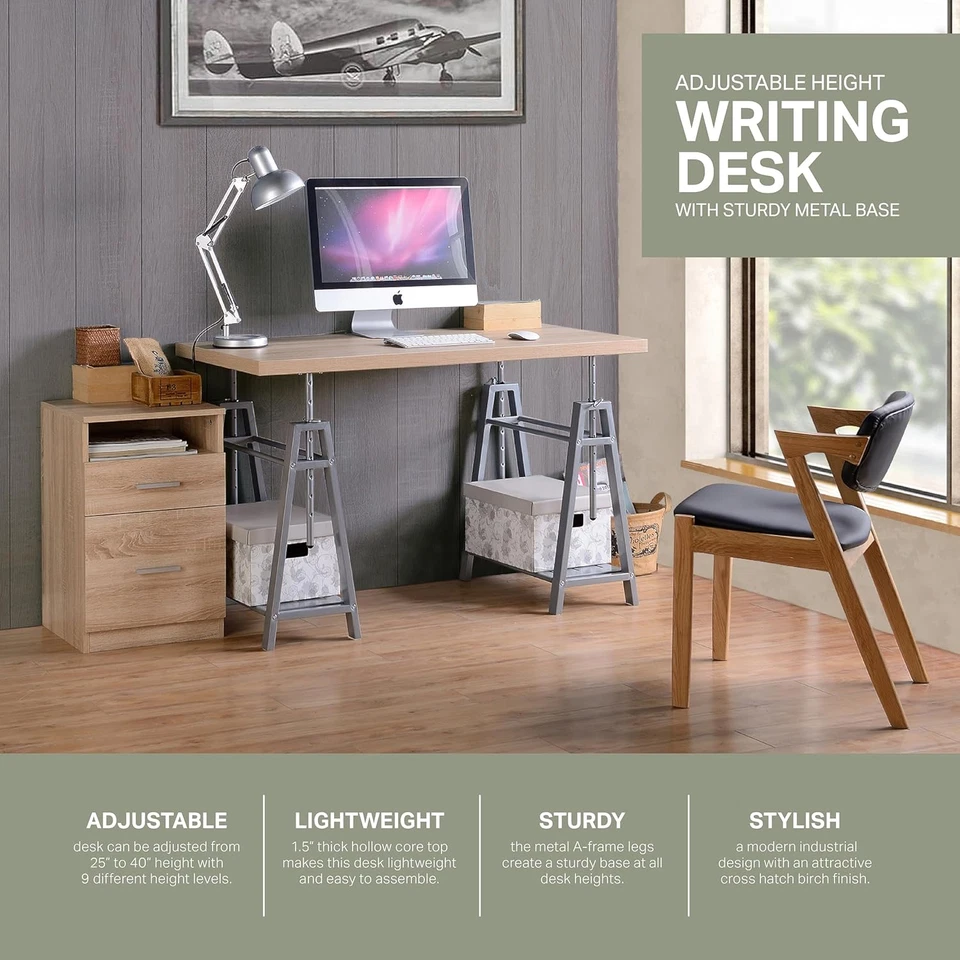 Kyndall Laine Select Model KYLN22 Variable Height Desk with Metal Base - Image 4 of 4