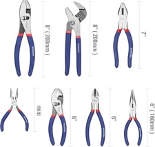 7-piece Pliers Set with  for DIY & Home Use
