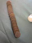 1914 (P) LINCOLN WHEAT CENT ROLL, 50 coins, AG+ Many Vg