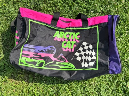 Vintage Arctic Cat Neon Dual Compartment Duffel Bag 1980-90’s Excellent!!