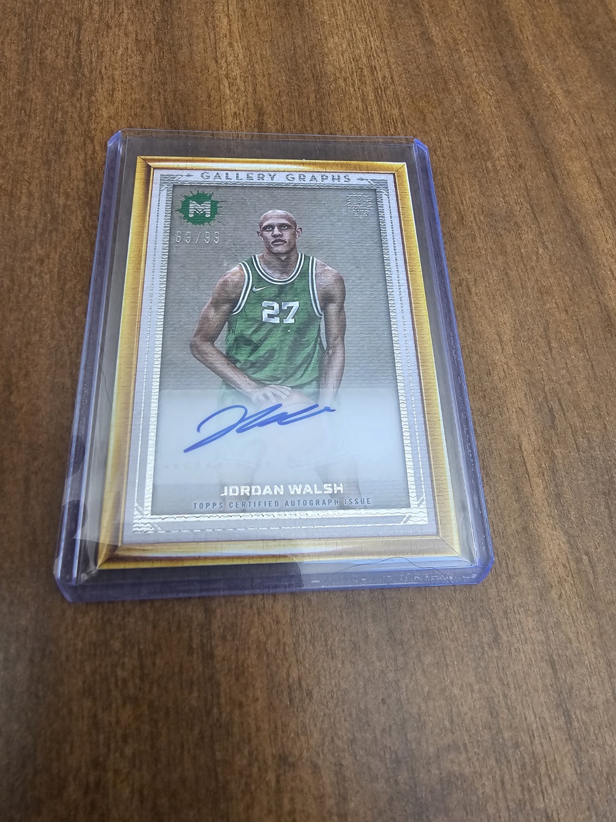 2024 Topps Motif Jordan Walsh Gallery Graphs Auto /99 RC Autograph Celtics