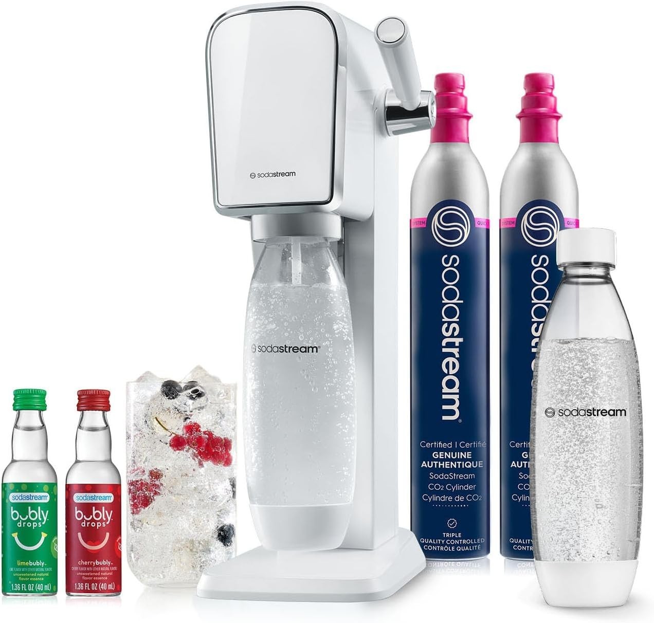 SodaStream - ART Sparkling Water Maker | VALUE BUNDLE | CQC CO2 system
