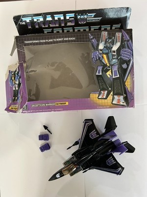 Vintage G1 Skywarp Transformers Decepticon w/ Box & Accessories (1984)
