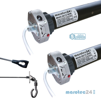 30 / 50 Nm NHK Rohrmotor Rolladen Motor Nothandbedienung Rolltor Antrieb Motor