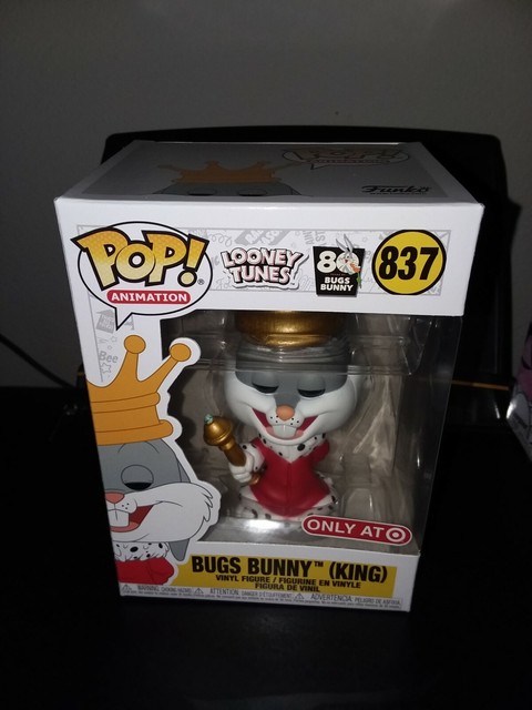 FUNKO POP! ANIMATION LOONEY TUNES! #837 BUGS BUNNY (KING) TARGET EXCLUSIVE | eBay
