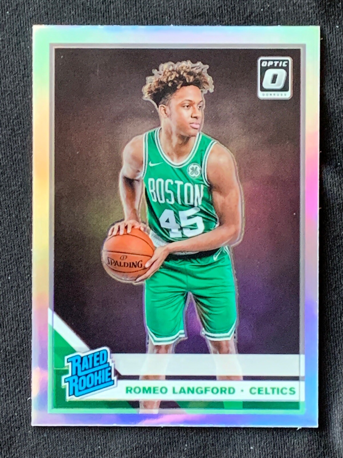 2019-20 Panini Donruss Optic Silver Holo Prizm #182 Romeo Langford RC Celtics