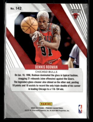 2023-24 Phoenix #142 Dennis Rodman Teal Lazer | eBay