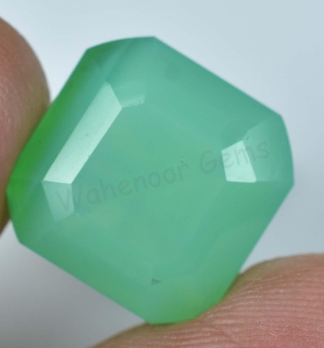 Natural Oceanside Green Opal 16.80 Ct Emerald Unheated Certified Gemstone - Picture 3 of 6