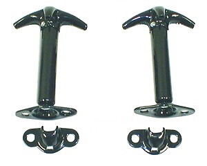 Attache capot Jeep Willys et Hotchkiss M201 - Finition Premium d'époque en acier traité noir