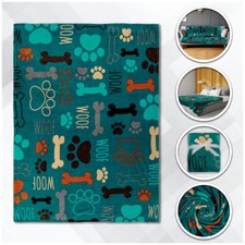 Puppy Paws Blanket Soft Plush Blanket Dog Blanket 50x60in