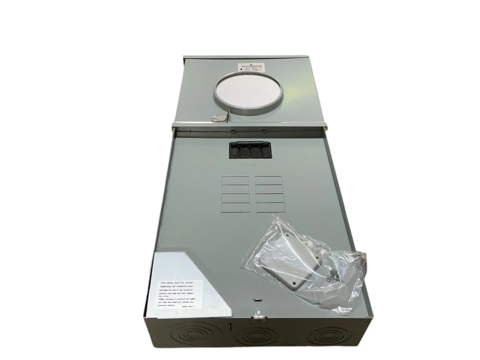 GE Combination Main Breaker Ringless Meter Socket 200 Amp 8-Space 16 Circuit - Image 2 of 3