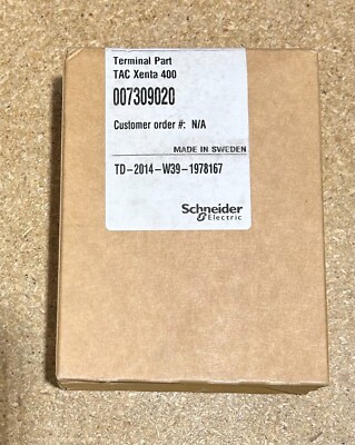 SCHNEIDER ELECTRIC Terminal Part TAC XENTA 400 007309020  TD-2014-W39-1978167
