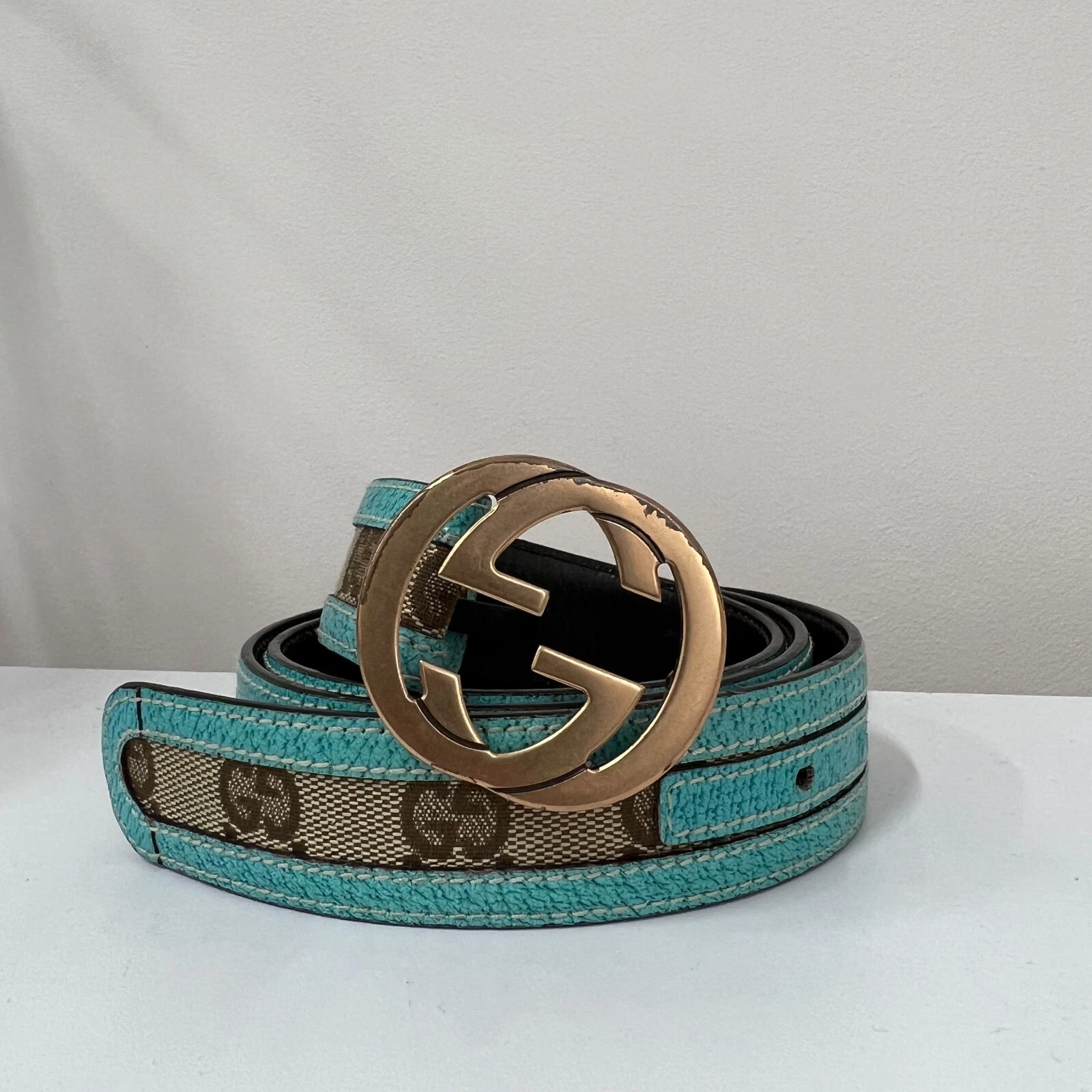 Ceinture femme cuir maigre Gucci GG
