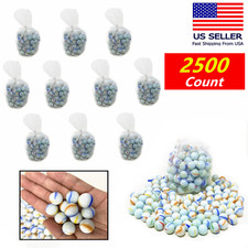Lot of 2500 Bulk Wholesale Glass Marbles For Sling Shot Ammo 5/8" 25lbs