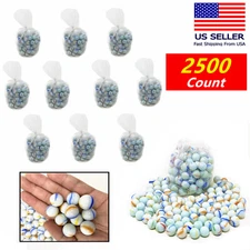 Lot of 2500 Bulk Wholesale Glass Marbles For Sling Shot Ammo 5/8" 25lbs