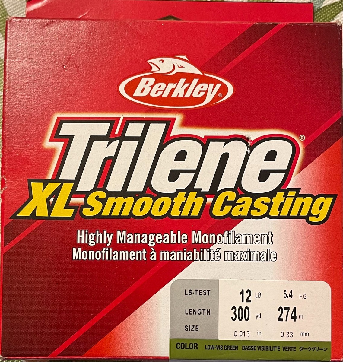 Berkley 1279683 Filler Spool Trilene XL Green 300 Yards 12 LB