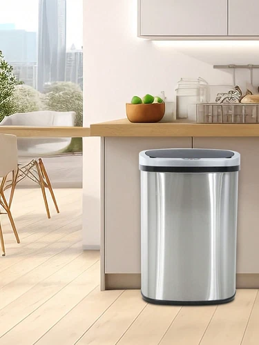 LOOK-13 Gallon Trash Can Kitchen, Automatic Garbage Can Touchless Motion Sensor,