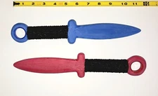 Double Dagger Fire and Ice Training Ring Knife Trainer Shaolin Practice Kung Fu