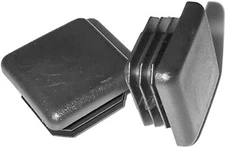 (Pack of 10) - 1" Square Black Plastic Tubing Plug (1 Sq Inch) End Cap for 14-20