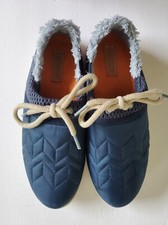 OLUKAI Mahiki Moonlit Ocean Blue Women Slippers Slip-On Shoes Sz 9 Fits Like 8